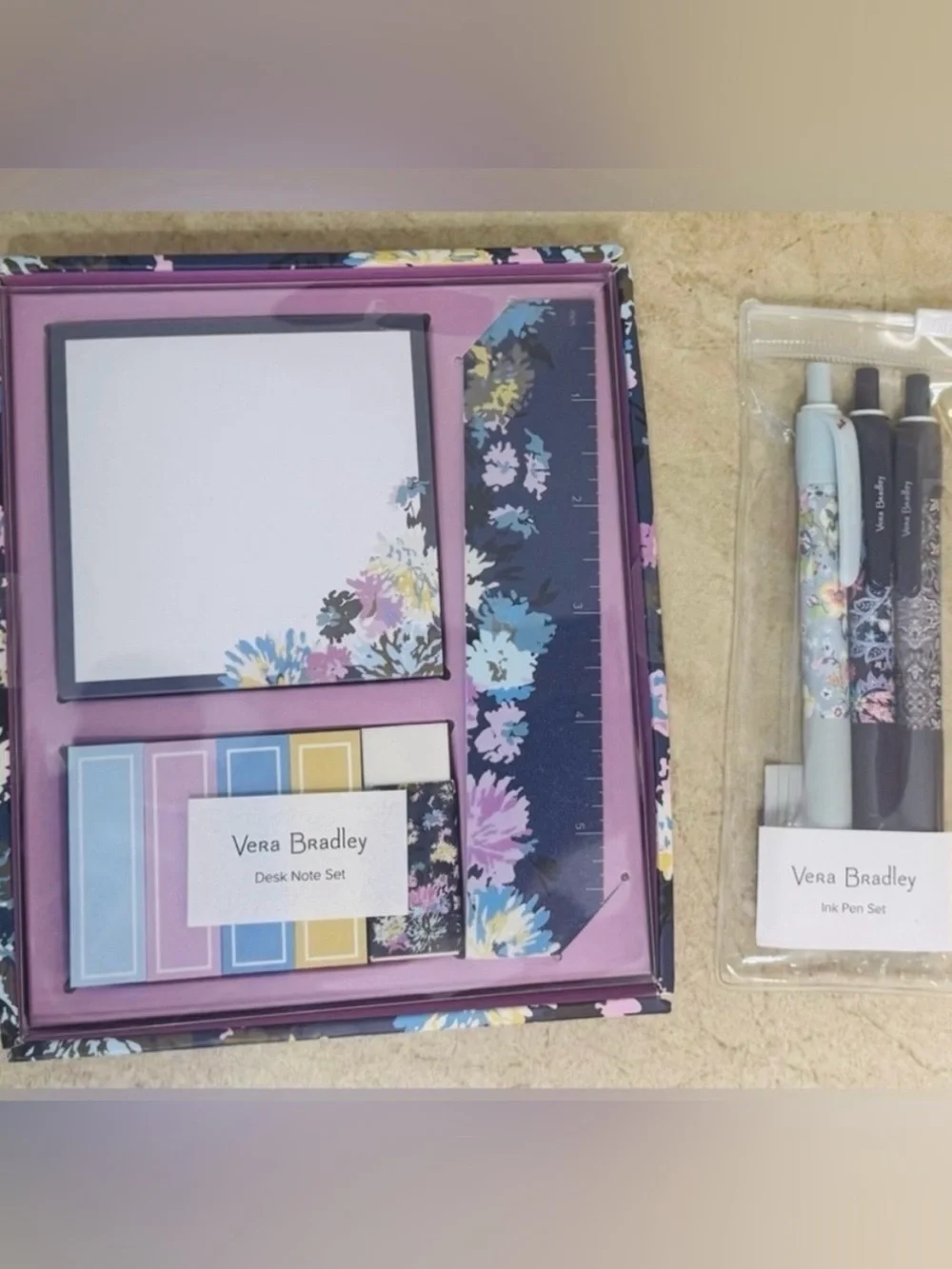 Vera Bradley Desk Set and Pen Set